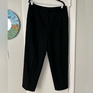 LOFT Versa Versa Seasonless Pleated Tapered Pants Black